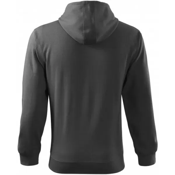  Herren-Sweatshirt MALFINI TRENDY ZIPPER 410 STAHLGRAU 