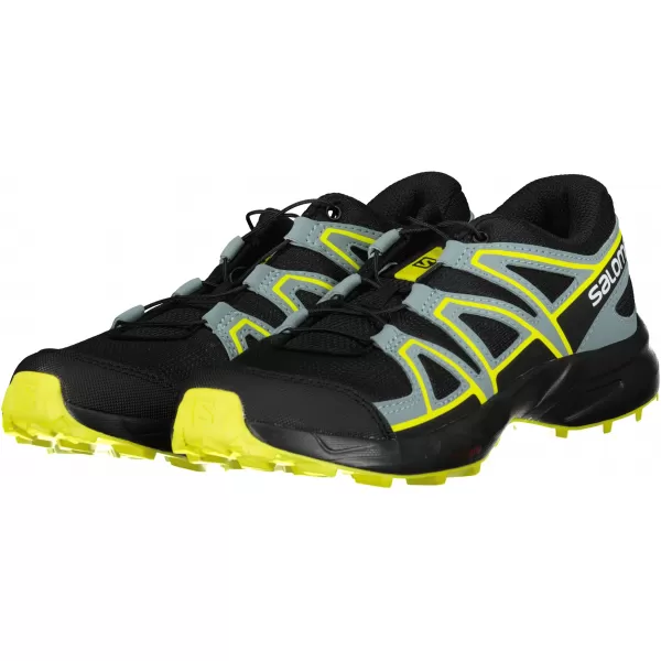  Laufschuhe SALOMON SPEEDCROSS J L41447100 SCHWARZ/SCHWARZ/GRÜN 