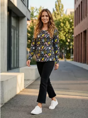 Damen-T-Shirt ALTISPORT KORTA LTSU840 SCHWARZ