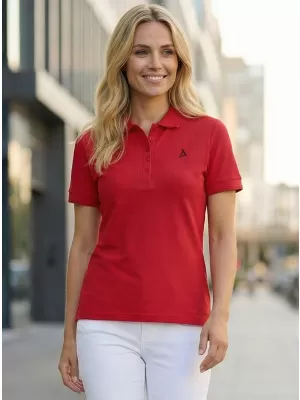 Premium-T-Shirt für Damen mit Kragen ALTISPORT ALW002210 ROT