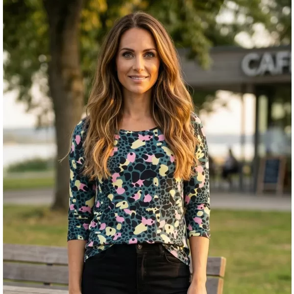  Damen-T-Shirt KIXMI MENDY GRÜN 