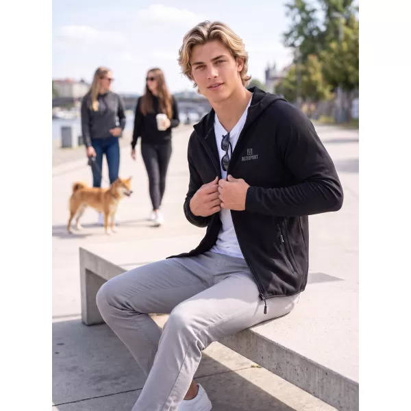  Premium-Sweatshirt für Herren ALTISPORT ALM006417 SCHWARZ 