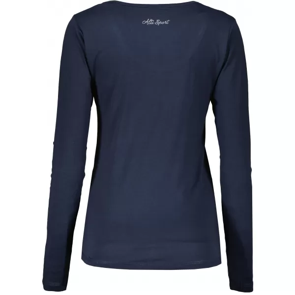  Damen-T-Shirt ALTISPORT KOLIA LTSU837 DUNKELBLAU/GRAU 