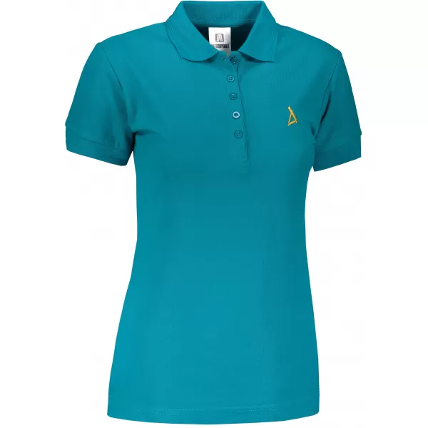  Premium-T-Shirt für Damen mit Kragen ALTISPORT ALW002210 DUNKLES TÜRKIS 