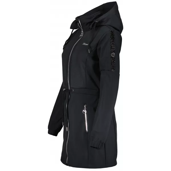  Softshell-Mantel für Damen KIXMI MALAYA SCHWARZ 