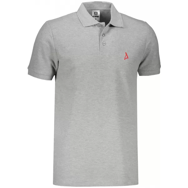  Premium-T-Shirt für Herren mit Kragen ALTISPORT ALM002203 DUNKELGRAUE HIGHLIGHTS 