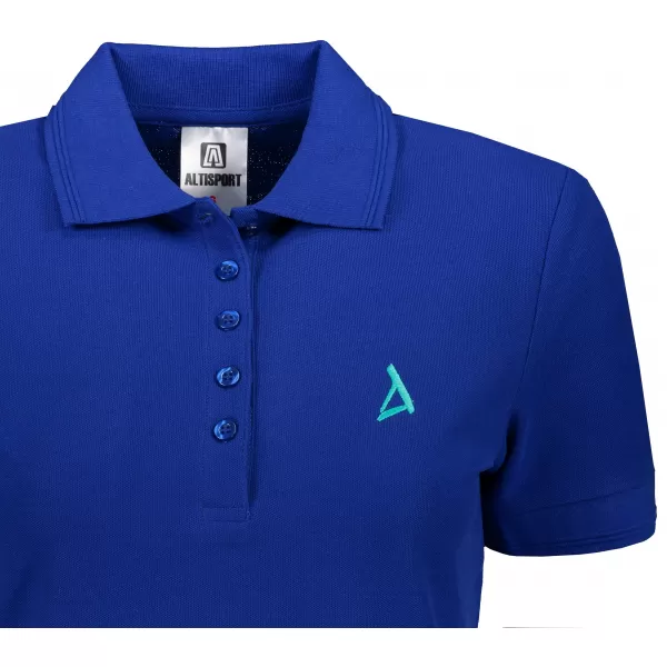  Premium-T-Shirt für Damen mit Kragen ALTISPORT ALW002210 KÖNIGSBLAU 