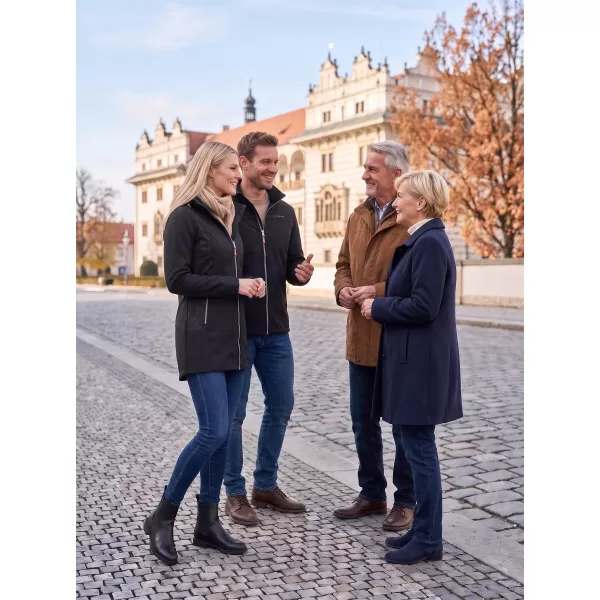 Softshell-Mantel für Damen ALTISPORT GYMA LCTU163 SCHWARZ 