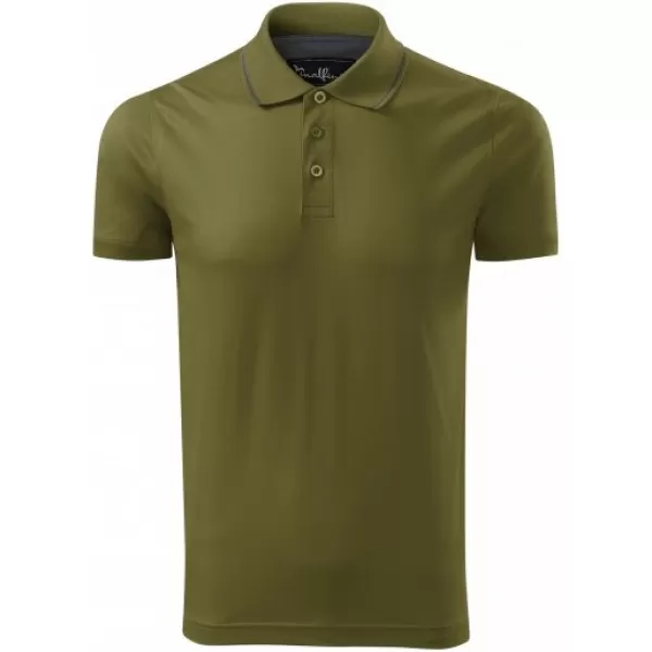  Herren-T-Shirt mit Kragen MALFINI PREMIUM GRAND 259 AVOCADOGRÜN 