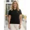Premium-T-Shirt für Damen mit Kragen ALTISPORT ALW002210 SCHWARZ UND GOLD