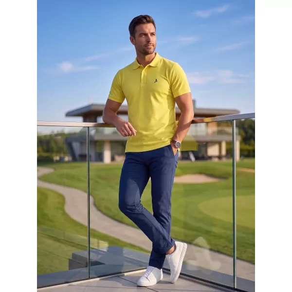  Premium-T-Shirt für Herren mit Kragen ALTISPORT ALM002203 ZITRONE 