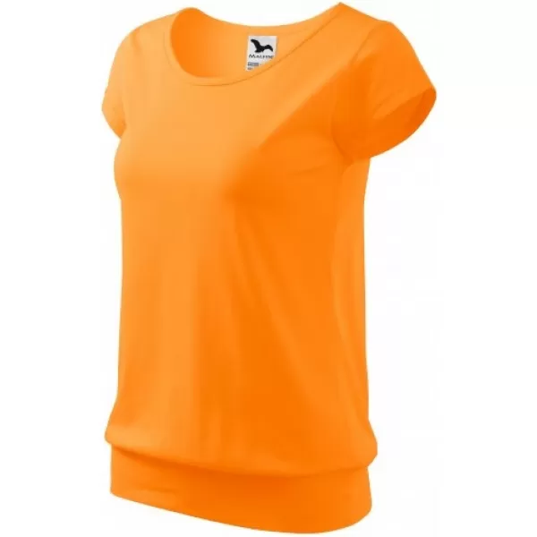  Damen-T-Shirt MALFINI CITY 120 MANDARINE-ORANGE 