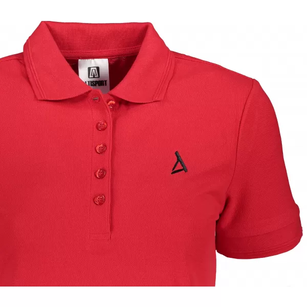  Premium-T-Shirt für Damen mit Kragen ALTISPORT ALW002210 ROT 