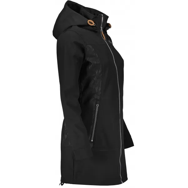  Softshell-Mantel für Damen ALTISPORT GYMA LCTU163 SCHWARZ 