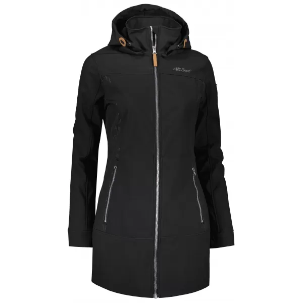  Softshell-Mantel für Damen ALTISPORT GYMA LCTU163 SCHWARZ 