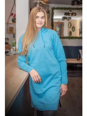 Erweitertes Damen-Sweatshirt ALTISPORT MIBELA LSKU366 AZURBLAU