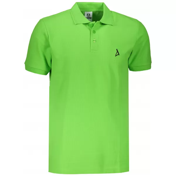  Premium-T-Shirt für Herren mit Kragen ALTISPORT ALM002203 APFELGRÜN 