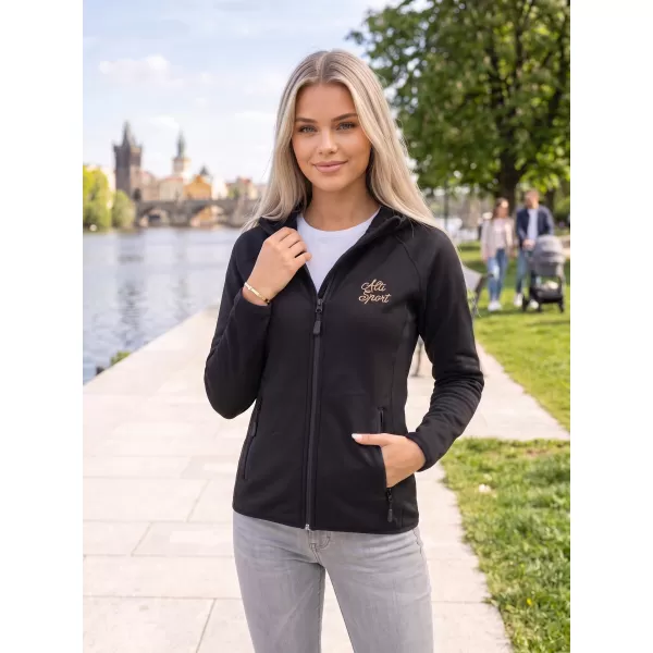  Premium-Sweatshirt für Damen ALTISPORT ALW056418 SCHWARZ 