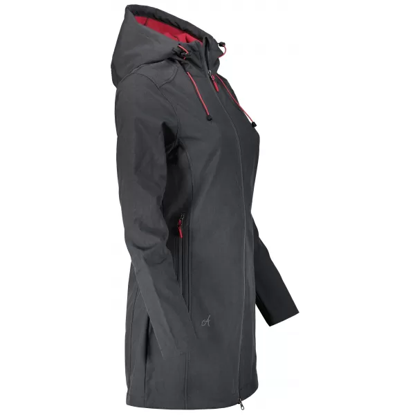  Softshell-Mantel für Damen ALTISPORT DERAURA LCTU166 DUNKELGRAU 