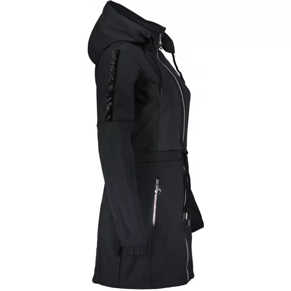  Softshell-Mantel für Damen KIXMI MALAYA SCHWARZ 