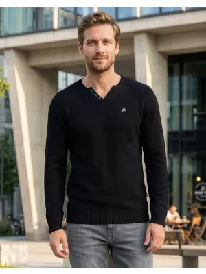 Herrenpullover ALTISPORT SWEK MPLU108 SCHWARZ