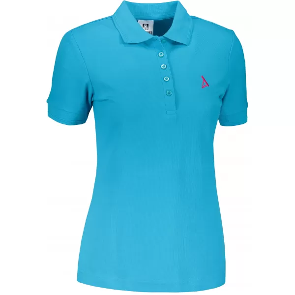  Premium-T-Shirt für Damen mit Kragen ALTISPORT ALW002210 TÜRKIS 
