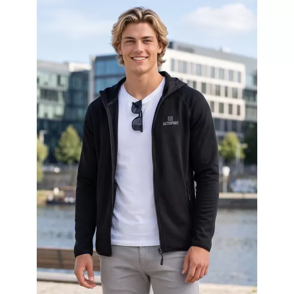  Premium-Sweatshirt für Herren ALTISPORT ALM006417 SCHWARZ 