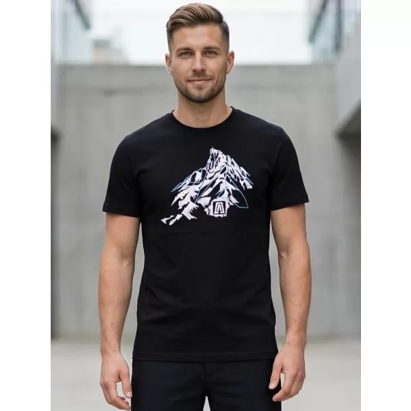  Pánské triko ALTISPORT CARRYOVER ALM115129 ČERNOBÍLÁ 
