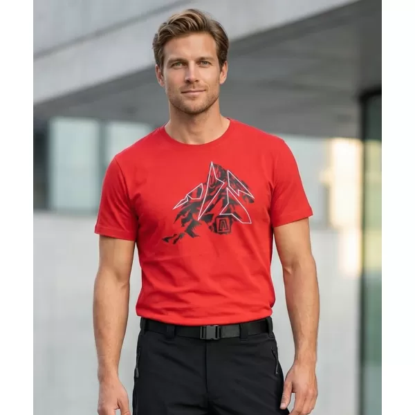  Pánské triko ALTISPORT CARRYOVER ALM115129 ČERVENÁ 