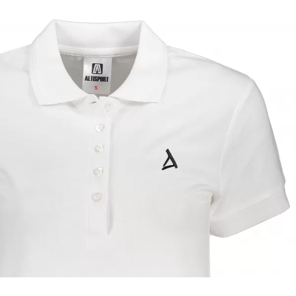  Premium-T-Shirt für Damen mit Kragen ALTISPORT ALW002210 WEIß 