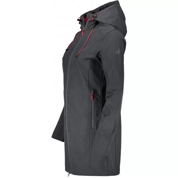  Softshell-Mantel für Damen ALTISPORT DERAURA LCTU166 DUNKELGRAU 