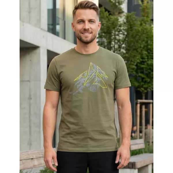  Pánské triko ALTISPORT CARRYOVER ALM115129 KHAKI 