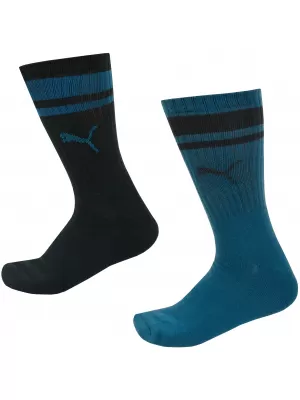 Socken PUMA CREW HERITAGE STRIPE 2P 907944-05 SCHWARZ