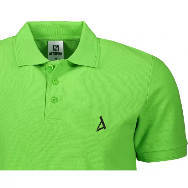  Premium-T-Shirt für Herren mit Kragen ALTISPORT ALM002203 APFELGRÜN 