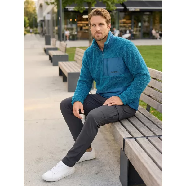  Fleece-Sweatshirt für Herren ALTISPORT HONOB MSWU307 BLAU 