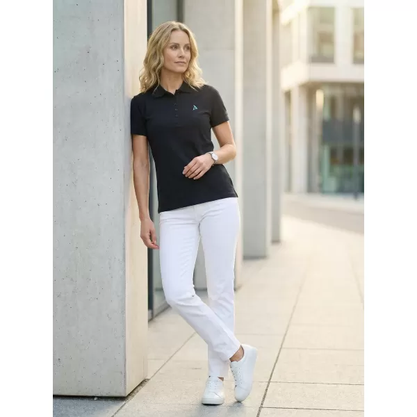  Premium-T-Shirt für Damen mit Kragen ALTISPORT ALW002210 NAVY BLAU 