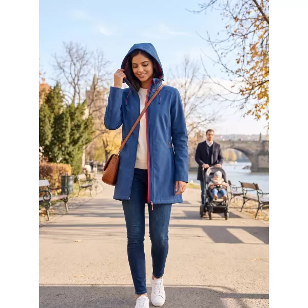  Softshell-Mantel für Damen ALTISPORT DERAURA LCTU166 DUNKELBLAU 