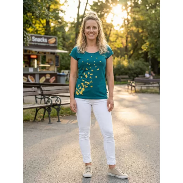  Damen-T-Shirt ALTISPORT JEDRA LTSU841 KEROSIN 