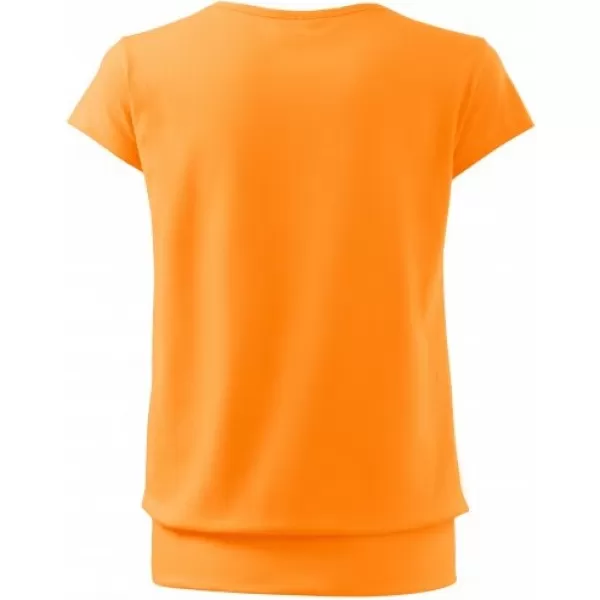  Damen-T-Shirt MALFINI CITY 120 MANDARINE-ORANGE 