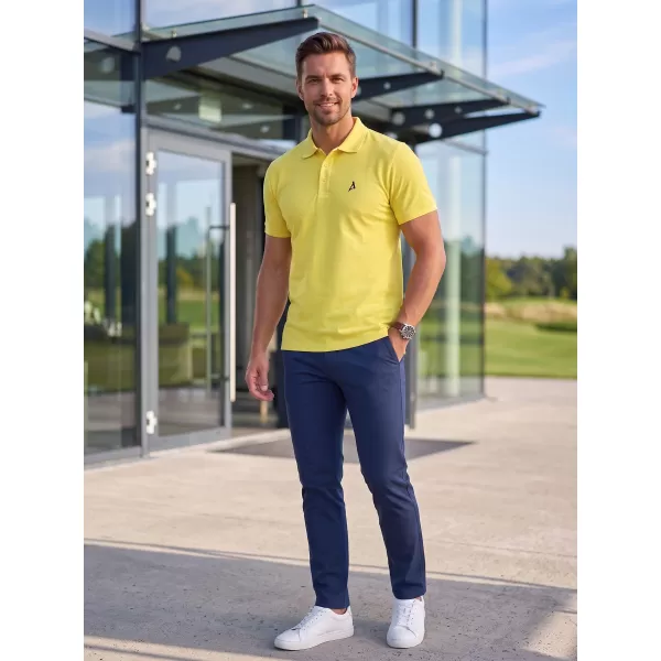  Premium-T-Shirt für Herren mit Kragen ALTISPORT ALM002203 ZITRONE 