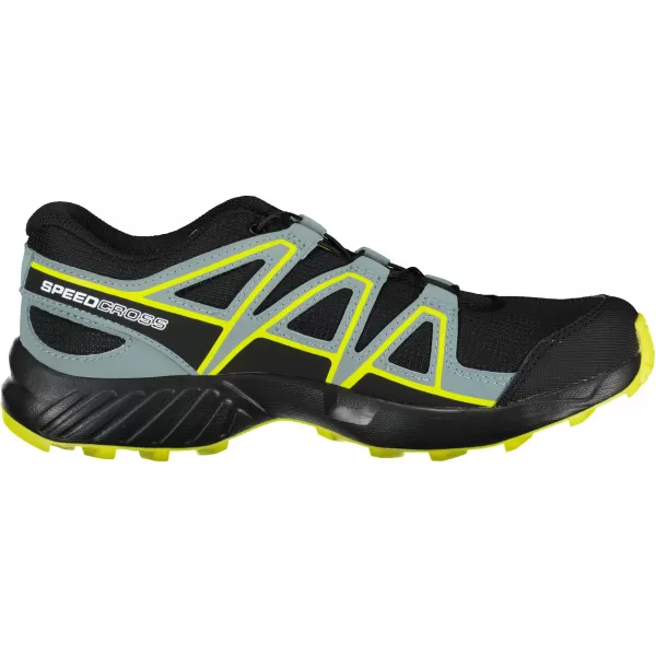  Laufschuhe SALOMON SPEEDCROSS J L41447100 SCHWARZ/SCHWARZ/GRÜN 