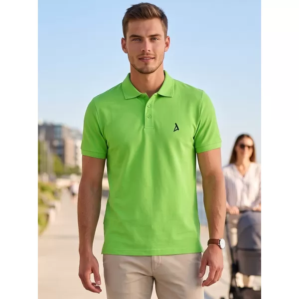  Premium-T-Shirt für Herren mit Kragen ALTISPORT ALM002203 APFELGRÜN 