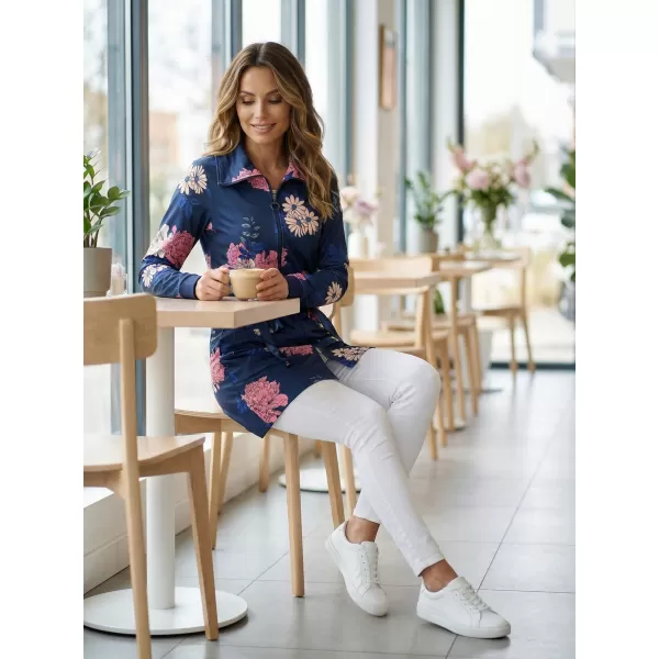 Damen-Sweatshirt KIXMI MIRABEL DUNKELBLAU 