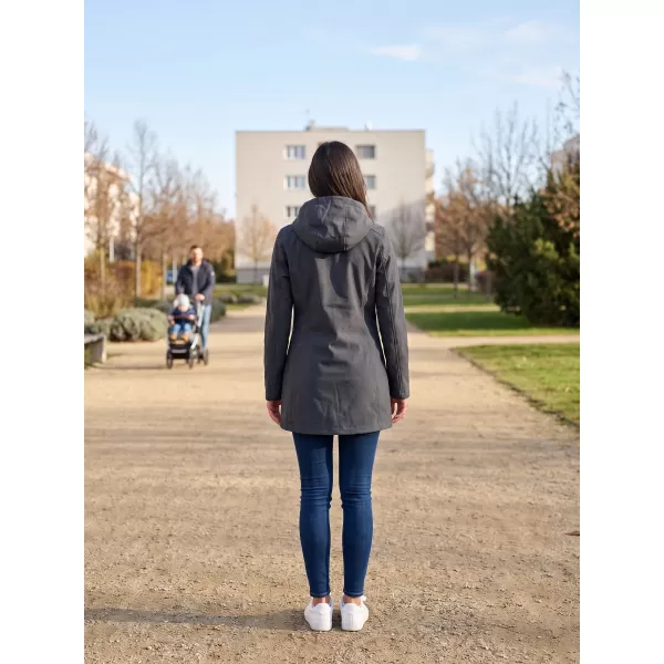  Softshell-Mantel für Damen ALTISPORT DERAURA LCTU166 DUNKELGRAU 