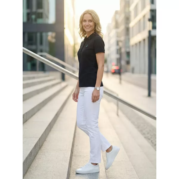  Premium-T-Shirt für Damen mit Kragen ALTISPORT ALW002210 NAVY BLAU 