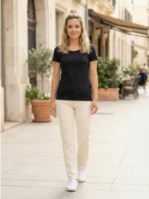 Damen-T-Shirt ALTISPORT POLEMA LTSU839 SCHWARZ