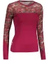 Damen-Thermoshirt SENSOR MERINO IMPRESS 21200019 LILA/FEATHER