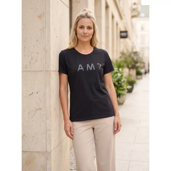  Frauen t -Shirt mit kurzen Ärmeln SAM 73 JOHANNA WT 835 SCHWARZ 