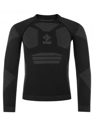Thermo-T-Shirt für Jungen KILPI NATHAN-JB QJ0477KI SCHWARZ