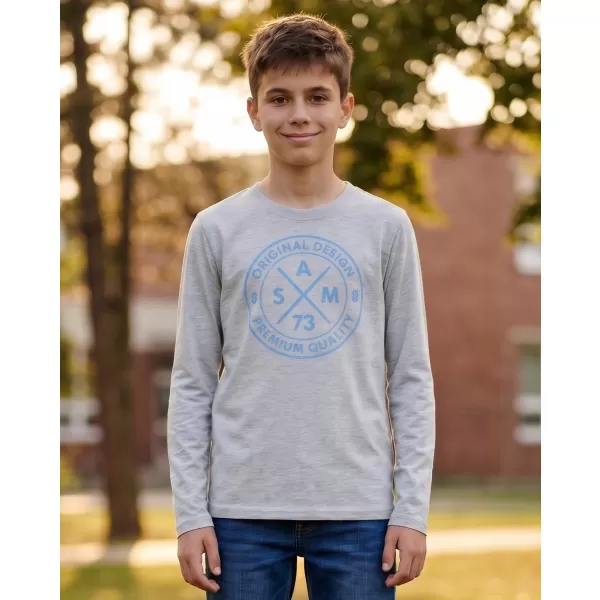  Boy T -Shirt mit langen Ärmeln SAM 73 SASHA BT 552 HELLGRAU 